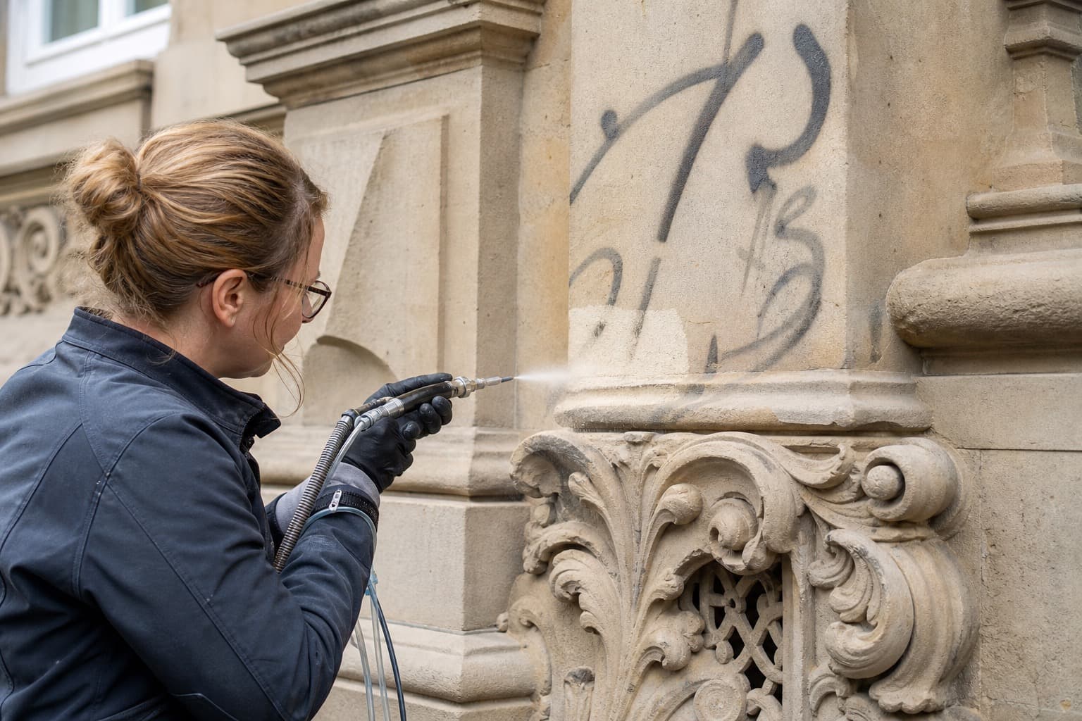 Naturstein & Denkmal in Bielefeld & OWL – Wertvoll Graffitientfernung